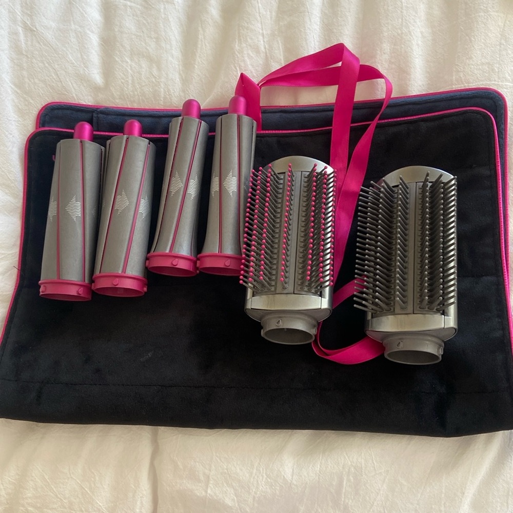 Dyson Airwrap Attachments and Travel Bag